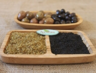 dried olive powder