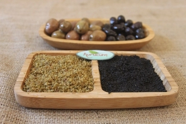 dried olive powder